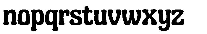 Smoothica height Font LOWERCASE