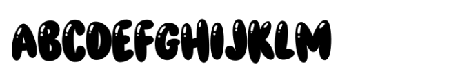 Smothy Bubble Decorative Font UPPERCASE