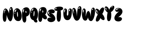 Smothy Bubble Decorative Font UPPERCASE