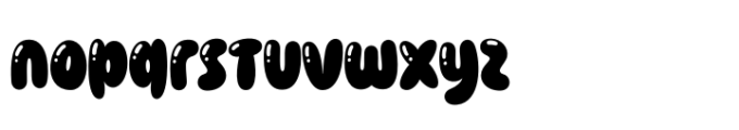 Smothy Bubble Decorative Font LOWERCASE