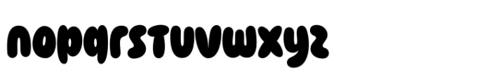 Smothy Bubble Regular Font LOWERCASE