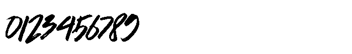 Smudge Brush Font OTHER CHARS