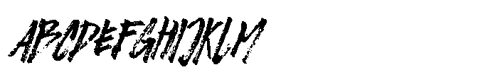 Smudge Brush Font UPPERCASE