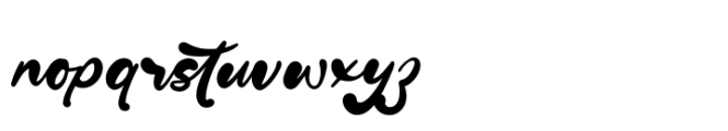 Smuthe Chilly Regular Font LOWERCASE