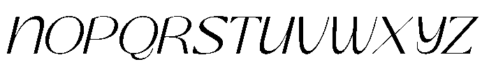 Smyth Kelagon Italic Font UPPERCASE