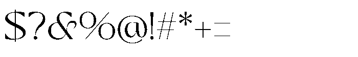Smyth Kelagon Regular Font OTHER CHARS