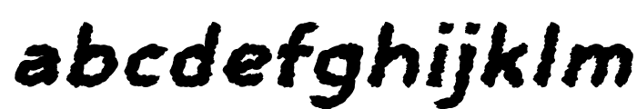 Smudgie-BoldItalic Font LOWERCASE