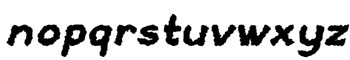 Smudgie-BoldItalic Font LOWERCASE