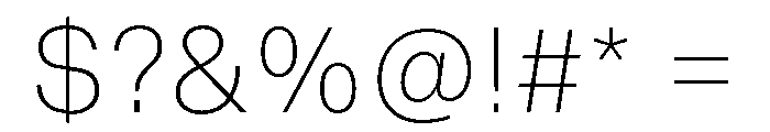 Snaga Arabic Extra Light Font OTHER CHARS