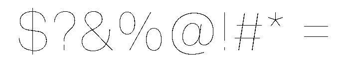 Snaga Arabic Thin Font OTHER CHARS