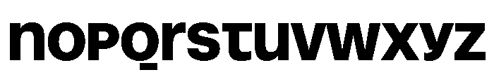 Snaga Uni Display Black Font LOWERCASE