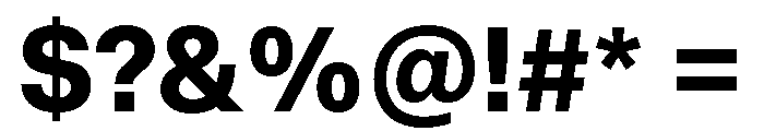 Snaga Uni Display Extrabold Font OTHER CHARS