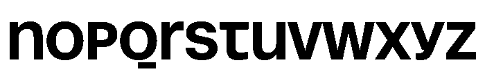 Snaga Uni Display Extrabold Font LOWERCASE