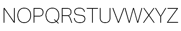 Snaga Uni Display Extralight Font UPPERCASE