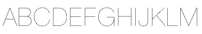Snaga Uni Display Hairline Font UPPERCASE