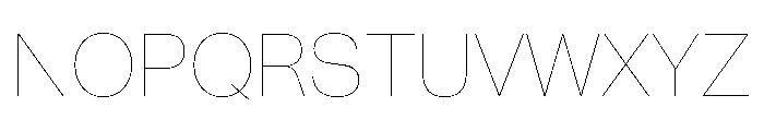 Snaga Uni Display Hairline Font UPPERCASE