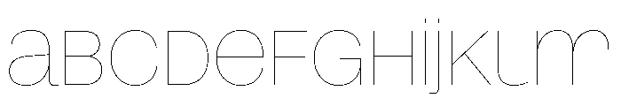 Snaga Uni Display Hairline FONT