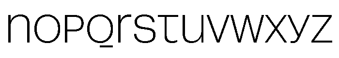 Snaga Uni Display Light Font LOWERCASE