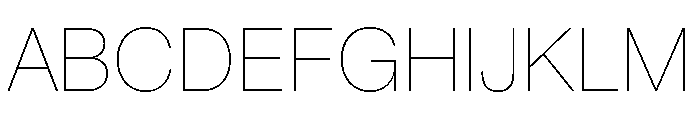 Snaga Uni Display Thin Font UPPERCASE