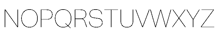 Snaga Uni Display Thin Font UPPERCASE
