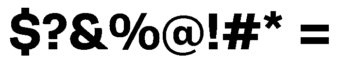 Snaga Unicase Display Bold Font OTHER CHARS
