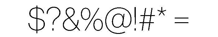 Snaga Unicase Display Extra Light Font OTHER CHARS
