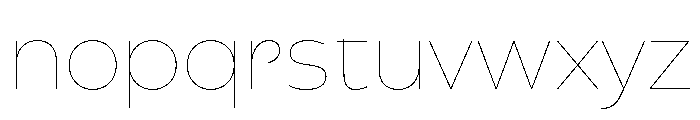 Snaga Unicase Display Light Font LOWERCASE