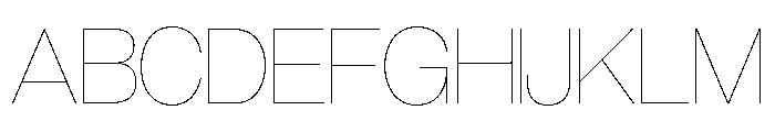 Snaga Unicase Display Thin Font UPPERCASE
