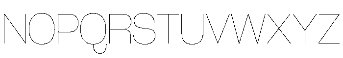 Snaga Unicase Display Thin Font UPPERCASE