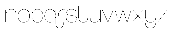 Snaga Unicase Display Thin Font LOWERCASE