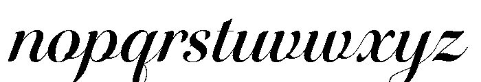 Snell Roundhand Bold Font LOWERCASE