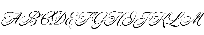 Snell Roundhand Medium Font UPPERCASE