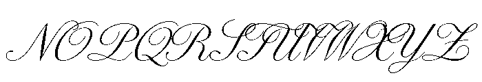 Snell Roundhand Regular Font UPPERCASE
