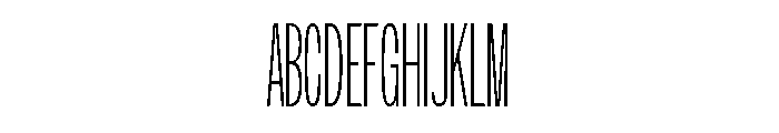 Snug Variable Extra Light Font UPPERCASE