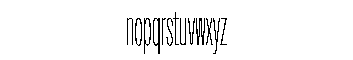Snug Variable Extra Light Font LOWERCASE