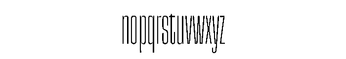 Snug Variable Thin Font LOWERCASE