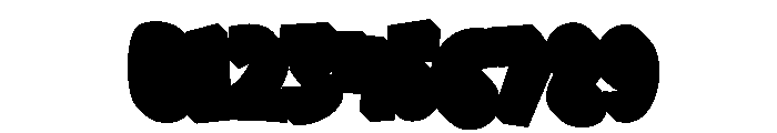 Snack Block Extrude Regular Font OTHER CHARS