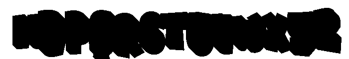 Snack Block Extrude Regular Font UPPERCASE