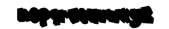 Snack Block Extrude Regular Font LOWERCASE