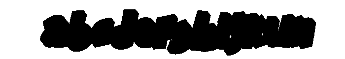 Snack Block Extrude Slant Reg FONT