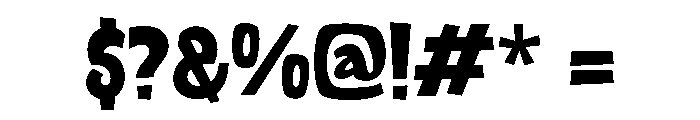 Snack Block Regular Font OTHER CHARS