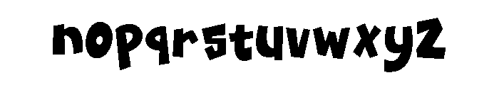 Snack Block Regular Font LOWERCASE