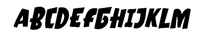 Snack Block Slant Regular Font UPPERCASE