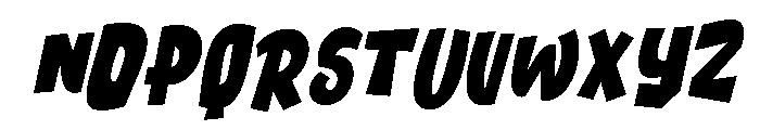 Snack Block Slant Regular Font UPPERCASE