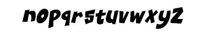 Snack Block Slant Regular Font LOWERCASE