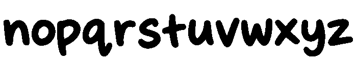 Snack Friend Regular Font LOWERCASE