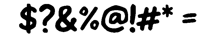 Snack Friend Rough Font OTHER CHARS