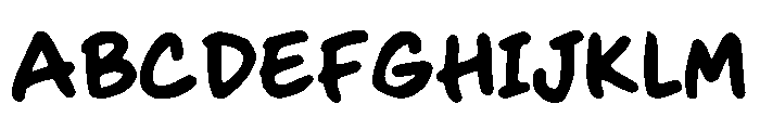 Snack Friend Rough Font UPPERCASE