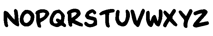 Snack Friend Rough Font UPPERCASE