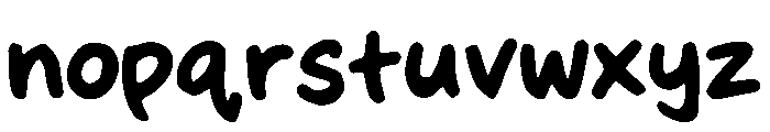 Snack Friend Rough Font LOWERCASE